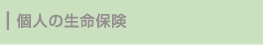 個人の生命保険